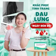 Viên uống Ích Huyết Khang bổ huyết, giảm rối loạn kinh nguyệt, đau bụng kinh (Hộp 30 viên)