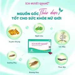 Viên uống Ích Huyết Khang bổ huyết, giảm rối loạn kinh nguyệt, đau bụng kinh (Hộp 30 viên)