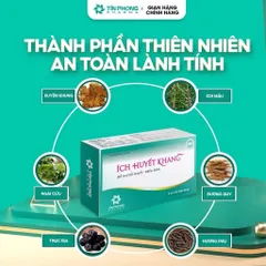 Viên uống Ích Huyết Khang bổ huyết, giảm rối loạn kinh nguyệt, đau bụng kinh (Hộp 30 viên)