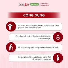 [TPBVSK] NOVOCAL MG dạng ống - Bổ sung Canxi hữu cơ dạng nước kết hợp Magie nhà NovoZen (ống 10ml)