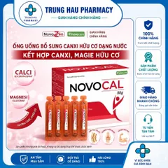 [TPBVSK] NOVOCAL MG dạng ống - Bổ sung Canxi hữu cơ dạng nước kết hợp Magie nhà NovoZen (ống 10ml)