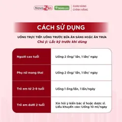 [TPBVSK] NOVOCAL MG dạng ống - Bổ sung Canxi hữu cơ dạng nước kết hợp Magie nhà NovoZen (ống 10ml)