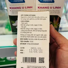 Viên uống Khang U Linh - Hỗ trợ làm giảm triệu chứng u lành tính như u xơ tử cung phụ nữ, u xơ tiền liệt tuyến nam giới