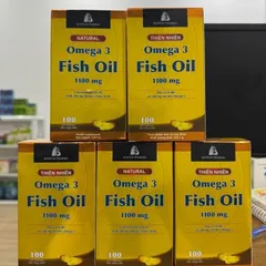 Viên uống dầu cá thiên nhiên Omega 3 Fish Oil 1100mg Boston Pharma- Lọ 100 viên