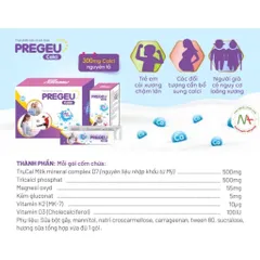 PREGEU CALCI 30 gói – Calci Từ Sữa Bổ Sung Canxi, Phát Triển Chiều Cao Tối Ưu, Xương Răng Chắc Khỏe Cho Cả Gia Đình