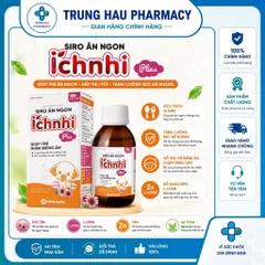 Siro Ăn ngon Ích Nhi Plus (chai) - TPBVSK Hỗ Trợ Trẻ Ăn Ngon, Giảm Biếng Ăn, Tăng Hấp Thu Và Sức Đề Kháng - Lọ 100ml