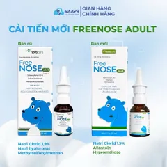 Xịt mũi Novocare Freenose nước muối ưu trương giảm ngạt mũi, chảy nước mũi 20ml