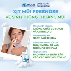 Xịt mũi Novocare Freenose nước muối ưu trương giảm ngạt mũi, chảy nước mũi 20ml