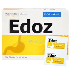 Bột Sủi Edoz Hộp 24 gói -  Hỗ Trợ Giảm Đầy Hơi Khó Tiêu, Trung Hoà Axit Dạ Dày, Rối Loạn Tiêu Hoá
