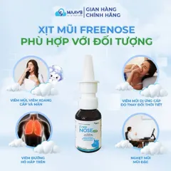 Xịt mũi Novocare Freenose nước muối ưu trương giảm ngạt mũi, chảy nước mũi 20ml
