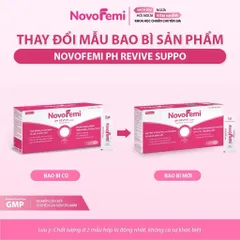 [Che Tên] Viên đặt Novofemi Hồng - Viên đặt phục hồi, cân bằng PH, bổ sung men, dưỡng ẩm, hạn chế tái nhiễm