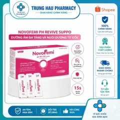 [Che Tên] Viên đặt Novofemi Hồng - Viên đặt phục hồi, cân bằng PH, bổ sung men, dưỡng ẩm, hạn chế tái nhiễm