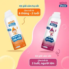 Xịt giải cảm hạ sốt Novopetie giảm sốt nhanh, an toàn cho trẻ từ 6 tháng