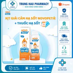 Xịt giải cảm hạ sốt Novopetie giảm sốt nhanh, an toàn cho trẻ từ 6 tháng
