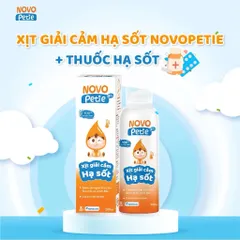 Xịt giải cảm hạ sốt Novopetie giảm sốt nhanh, an toàn cho trẻ từ 6 tháng