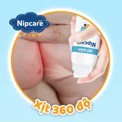 Xịt hăm Nipcare 80ml - Vệ sinh khi thay tã bỉm, ngừa hăm tả dạng phun sương