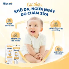 Kem dưỡng ẩm Nipcare - Hỗ trợ dưỡng ẩm cho bé da khô do các vấn đề về chàm sữa, viêm da cơ địa