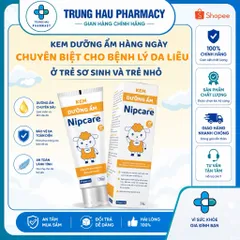 Kem dưỡng ẩm Nipcare - Hỗ trợ dưỡng ẩm cho bé da khô do các vấn đề về chàm sữa, viêm da cơ địa