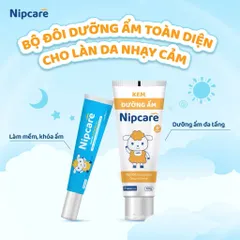 Kem dưỡng ẩm Nipcare - Hỗ trợ dưỡng ẩm cho bé da khô do các vấn đề về chàm sữa, viêm da cơ địa