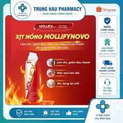 Xịt Giảm Đau Mollifynovo Warm & Pain Relief - Dầu Xoa Bóp Giảm Đau Xương Khớp, Massage Cổ Vai Gáy Chai 50ml