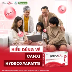 Viên uống Canxi Novocal Caps - Bổ sung canxi, mangie, d3k2 hỗ trợ xương cơ chắc khoẻ