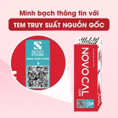 Viên uống Canxi Novocal Caps - Bổ sung canxi, mangie, d3k2 hỗ trợ xương cơ chắc khoẻ