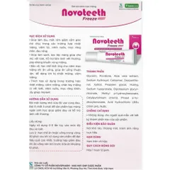 Gel bôi răng miệng Novoteeth Freeze - Hỗ trợ lành vế thương, giảm đau nhiệt miêng, tay chân miệng cho trẻ từ 2tháng tuổi