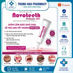 Gel bôi răng miệng Novoteeth Freeze - Hỗ trợ lành vế thương, giảm đau nhiệt miêng, tay chân miệng cho trẻ từ 2tháng tuổi