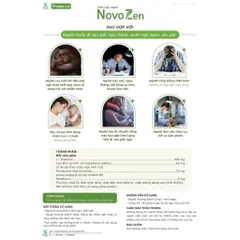 Viên uống ngủ ngon NovoZen - Hỗ trợ cải thiện tình trạng căng thẳng, mất ngủ ( Hộp 30 viên)