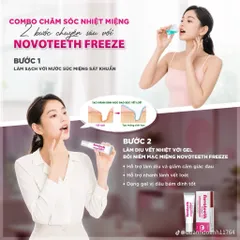 Gel bôi răng miệng Novoteeth Freeze - Hỗ trợ lành vế thương, giảm đau nhiệt miêng, tay chân miệng cho trẻ từ 2tháng tuổi