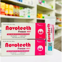 Gel bôi răng miệng Novoteeth Freeze - Hỗ trợ lành vế thương, giảm đau nhiệt miêng, tay chân miệng cho trẻ từ 2tháng tuổi