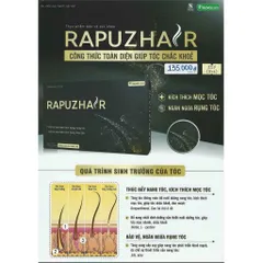 Viên uống RAPUZHAIR - Giúp giảm gãy rụng, cải thiện tình trạng mọc tóc, tóc chắc khoẻ (Hộp 30 viên)