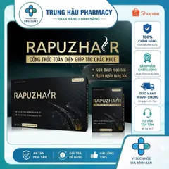 Viên uống RAPUZHAIR - Giúp giảm gãy rụng, cải thiện tình trạng mọc tóc, tóc chắc khoẻ (Hộp 30 viên)