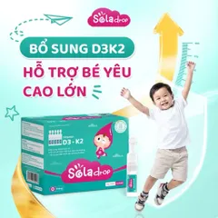 Vitamin D3K2 Sola Drop dạng 20 tép - Hỗ trợ chiều cao, răng xương chắc khoẻ