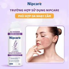 Xịt massage ngừa rạn da Nipcare 80ml - Làm mềm da, mờ vết rạn