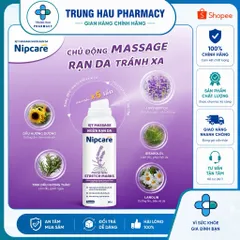 Xịt massage ngừa rạn da Nipcare 80ml - Làm mềm da, mờ vết rạn