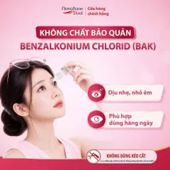 Nước nhỏ mắt Novotane Dual chuyên biệt cho mắt mỏi do cận thị, loạn thị, sử dụng thiết bị điện tử, hỗ trợ cải thiện điều