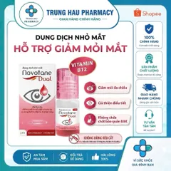 Nước nhỏ mắt Novotane Dual chuyên biệt cho mắt mỏi do cận thị, loạn thị, sử dụng thiết bị điện tử, hỗ trợ cải thiện điều