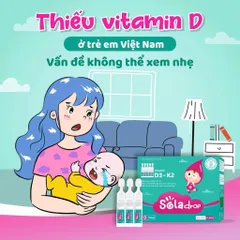 Vitamin D3K2 Sola Drop dạng 20 tép - Hỗ trợ chiều cao, răng xương chắc khoẻ