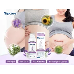 Xịt massage ngừa rạn da Nipcare 80ml - Làm mềm da, mờ vết rạn