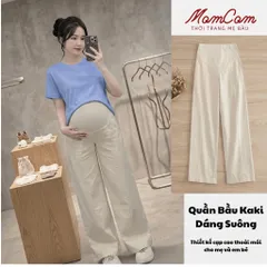 [Mẫu Mới] Quần Bầu Kaki Nhật L1 - Ống Rộng Dáng Suông Có Túi Đáp Bụng - Chun Khuy Điều Chỉnh Bigsize