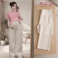 [Mẫu Mới] Quần Bầu Kaki Nhật L1 - Ống Rộng Dáng Suông Có Túi Đáp Bụng - Chun Khuy Điều Chỉnh Bigsize