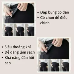 [HÀNG ĐẸP] Quần Bầu Baggy Công Sở Chất Vải Umi - Mềm Mát - Ống Đứng - Có Đáp Bụng