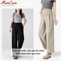 [Hot Trend] Quần Bầu Gió Lụa Loại 1 - Mềm Mát - Dáng Bom Ống Rộng - Có Dây Rút Eo Thời Trang Bigsize