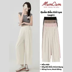 [Hot Trend] Quần Bầu Gió Lụa Loại 1 - Mềm Mát - Dáng Bom Ống Rộng - Có Dây Rút Eo Thời Trang Bigsize