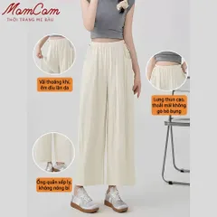 [Hot Trend] Quần Bầu Gió Lụa Loại 1 - Mềm Mát - Dáng Bom Ống Rộng - Có Dây Rút Eo Thời Trang Bigsize