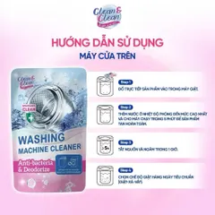 Bột Tẩy Lồng Máy Giặt Clean & Clean 300 gr