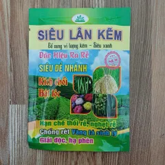 [NÔNG XANH] Phân Bón Vi Lượng SIÊU LÂN KẼM 40g - Đặc Hiệu Ra Rễ, Kích Chồi, Giải Độc Phèn