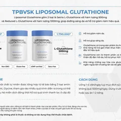 Viên uống đẹp da Codeage 1000mg Liposomal Glutathione - Hỗ trợ làm sáng da, hộp 60 viên, không GMO, sản xuất tại Mỹ