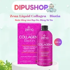 [DATE 2027] Nước uống đẹp da Nước uống Collagen + Biotin Zena Liquid 900ml của Mỹ